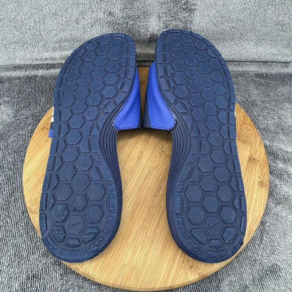 Nike Benassi Solarsoft Shoes Mens Size 13 Blue Slide Sandals 705513-414 - Picture 8 of 11